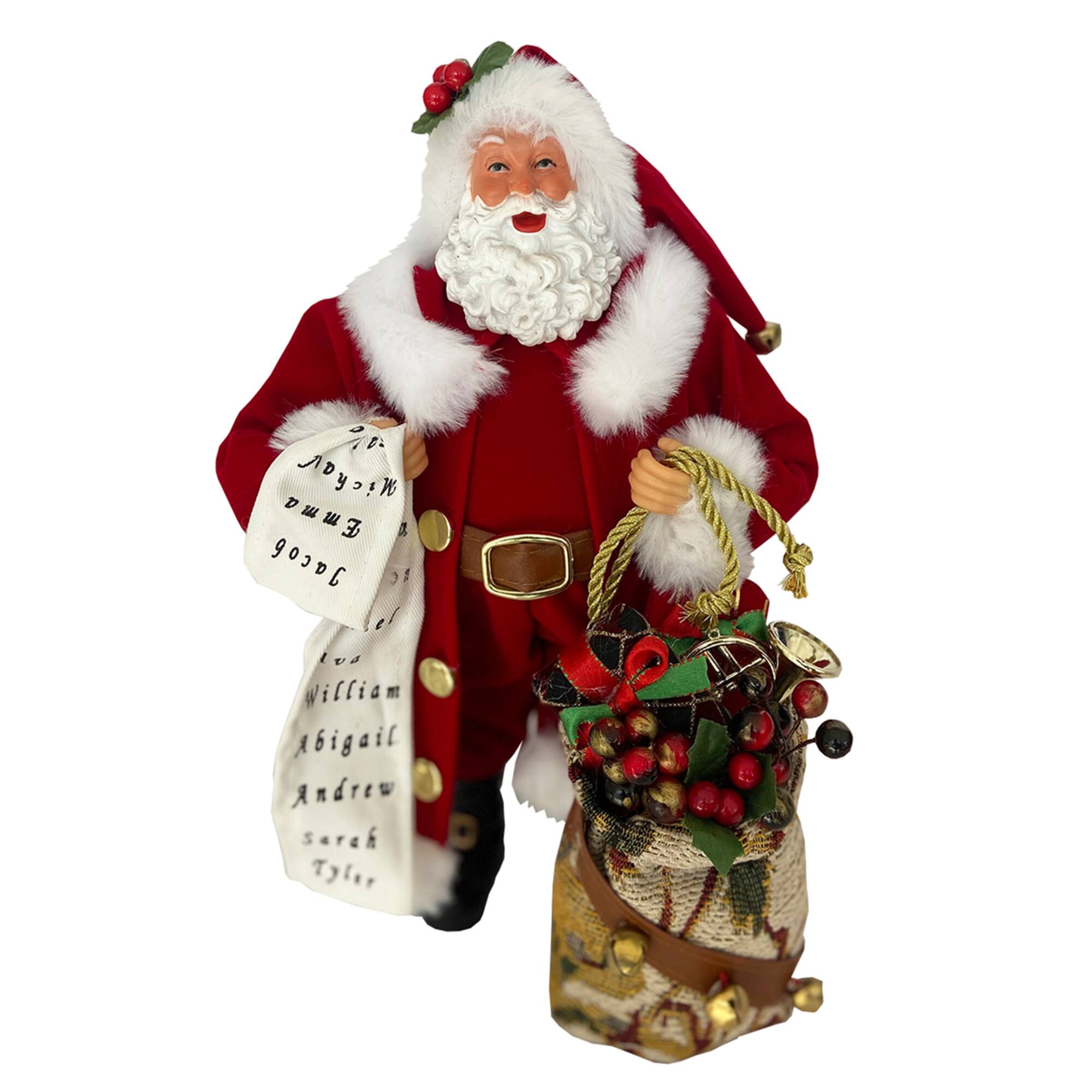Santa's Workshop 12" Checking His List Claus